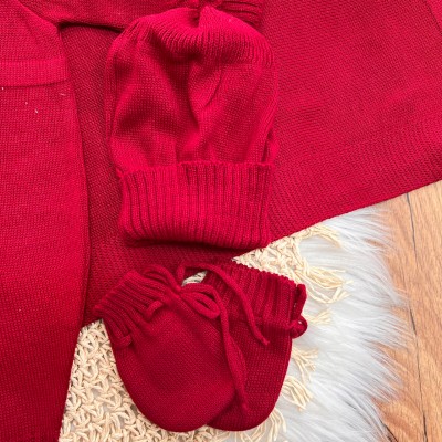 Saída de Maternidade Hope - Vermelho Saída de Maternidade Hope - Vermelho
